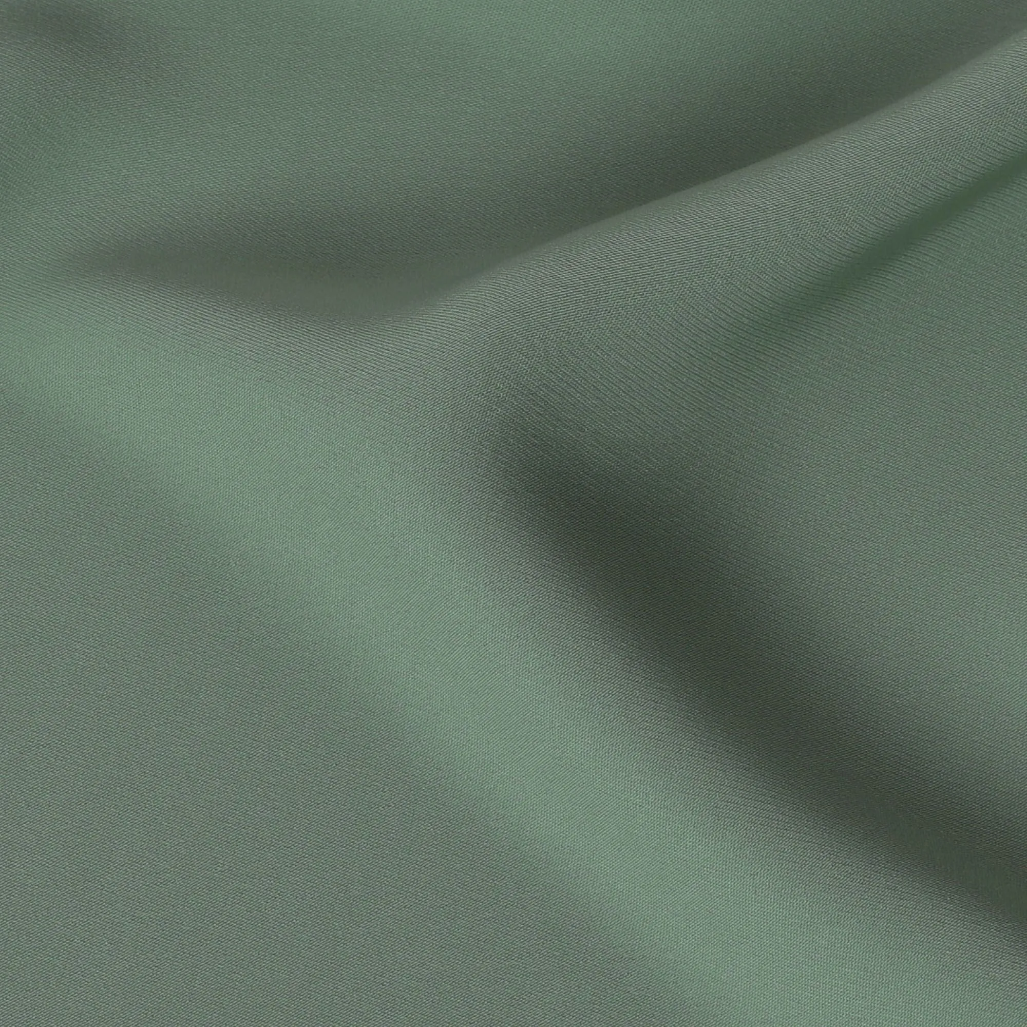 Sage green plain synthetic stretchable barbie crepe fabric-D17016