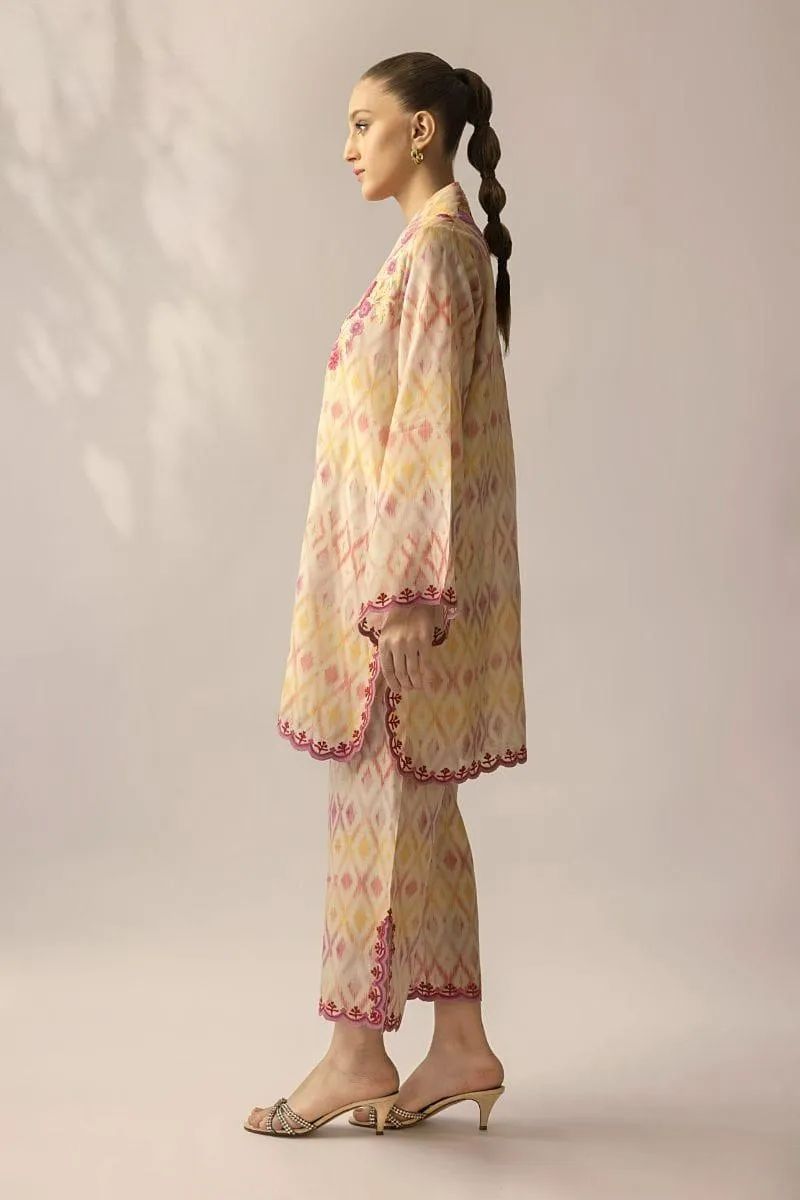 Sania Maskatiya - Elara - KHADDI SILK - Pinks & Purple - 2 Piece