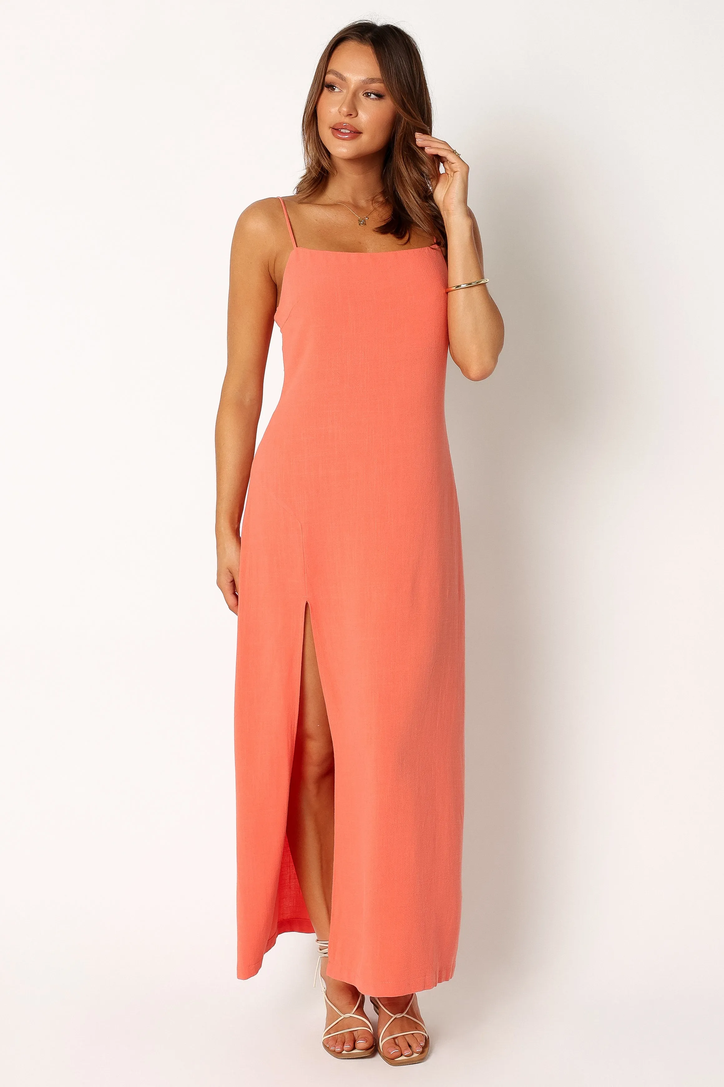 Sawyer Midi Slip Dress - Watermelon