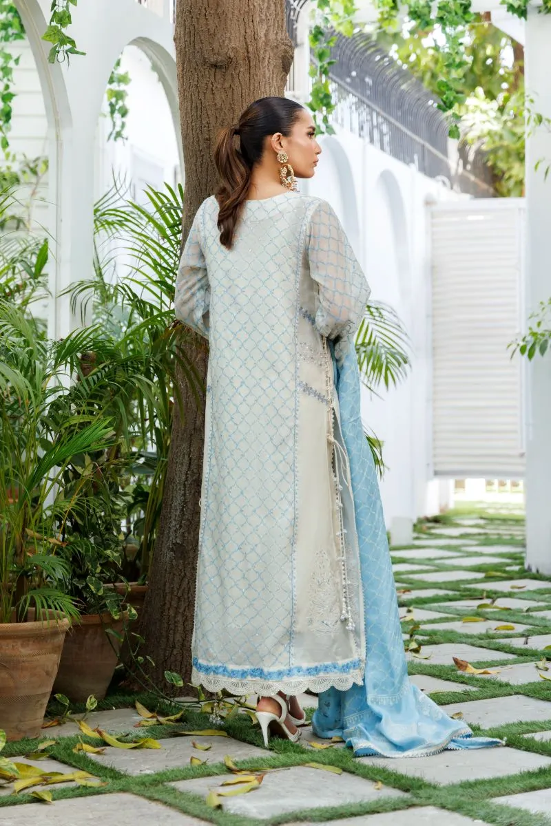 Shehrnaz - SHK-1308 - Off-white - Silk - 4 Piece