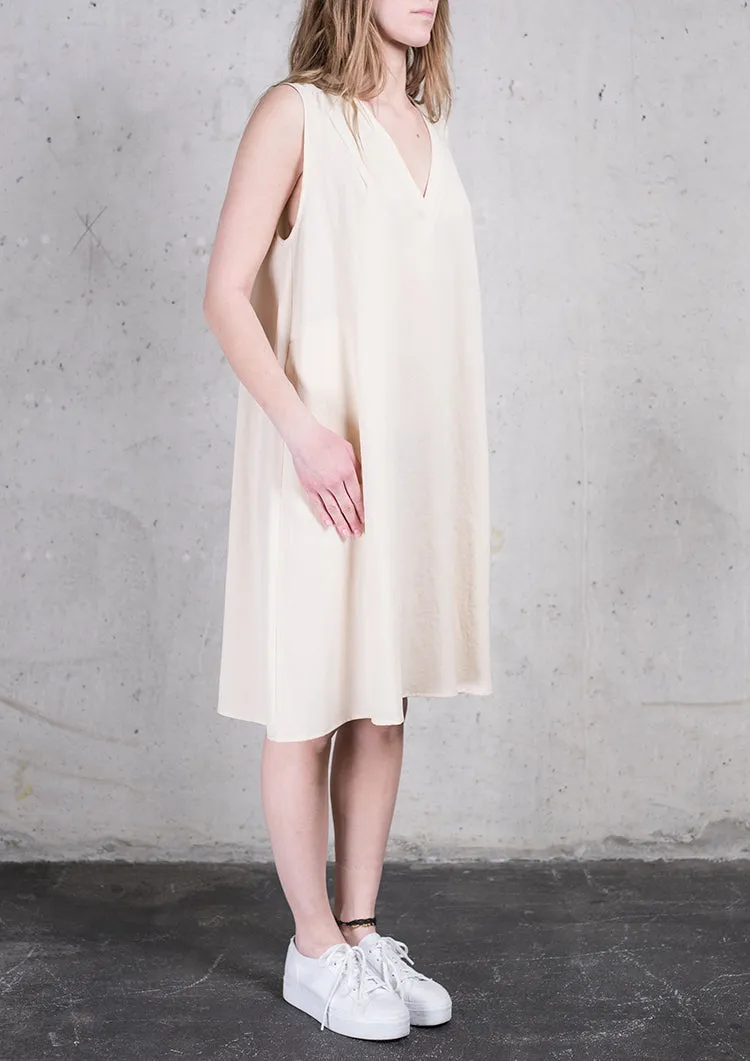 SHIRT/DRESS SLEEVELESS - creme