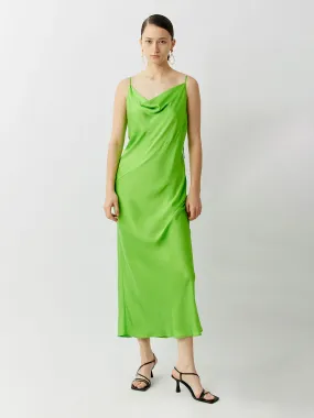 SILKINC Crystal Bias Cut Cowl Neck Long Slip Dress (Spirit slip)