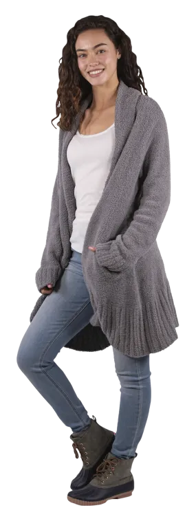 Simply Southern soft cozy cardigan sweater gray