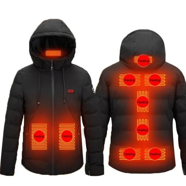 Smart Heated Jacket -  Electric Heating Thermal Coat Winter Heated Vest for Men and Women