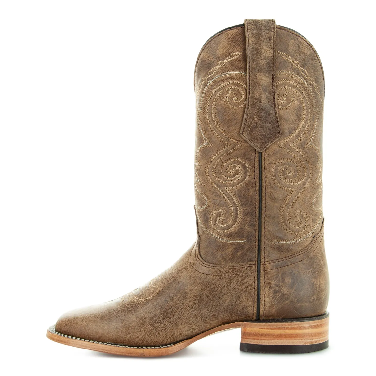 Soto Boots Mens Tan Broad Square Toe Cowboy Boot H50036