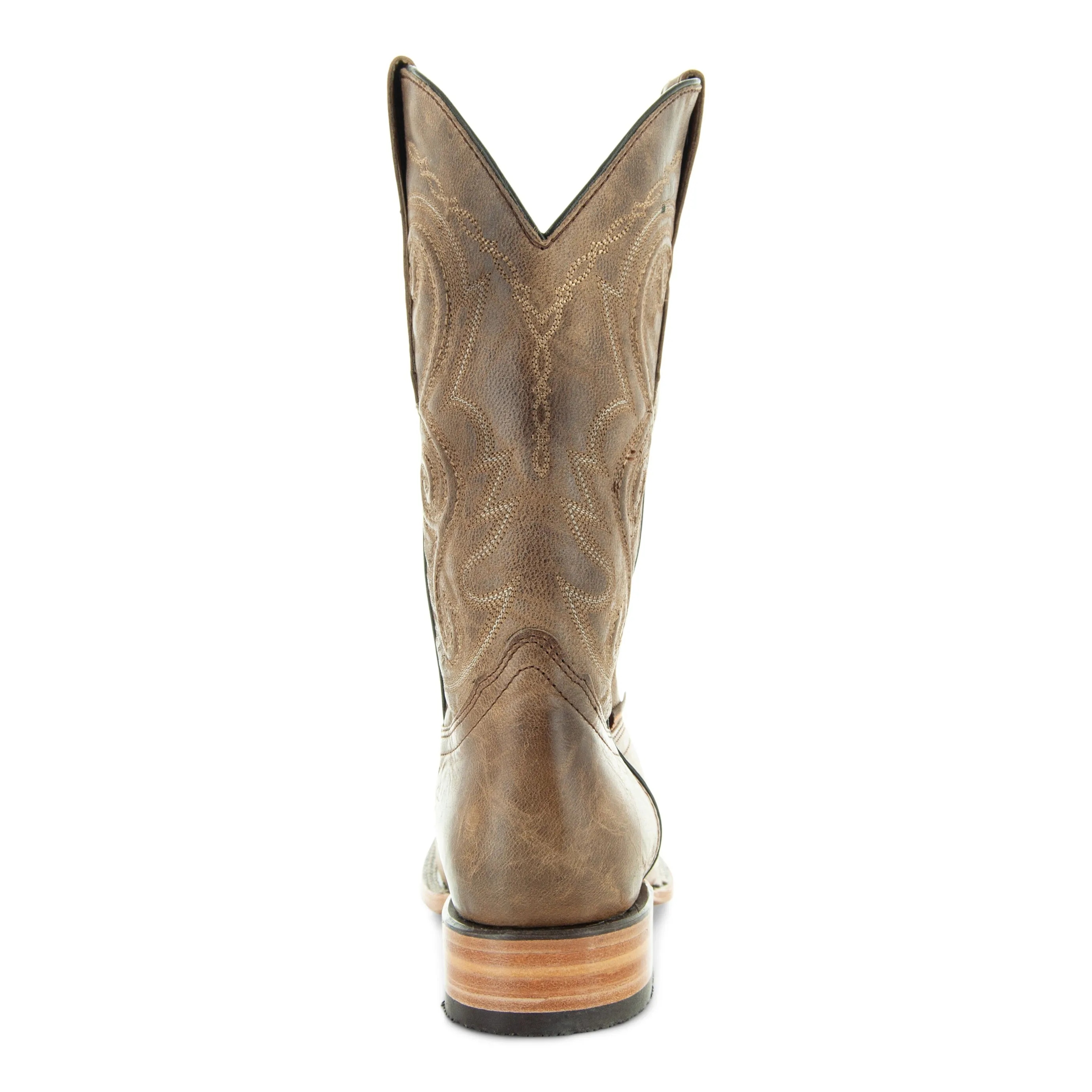 Soto Boots Mens Tan Broad Square Toe Cowboy Boot H50036