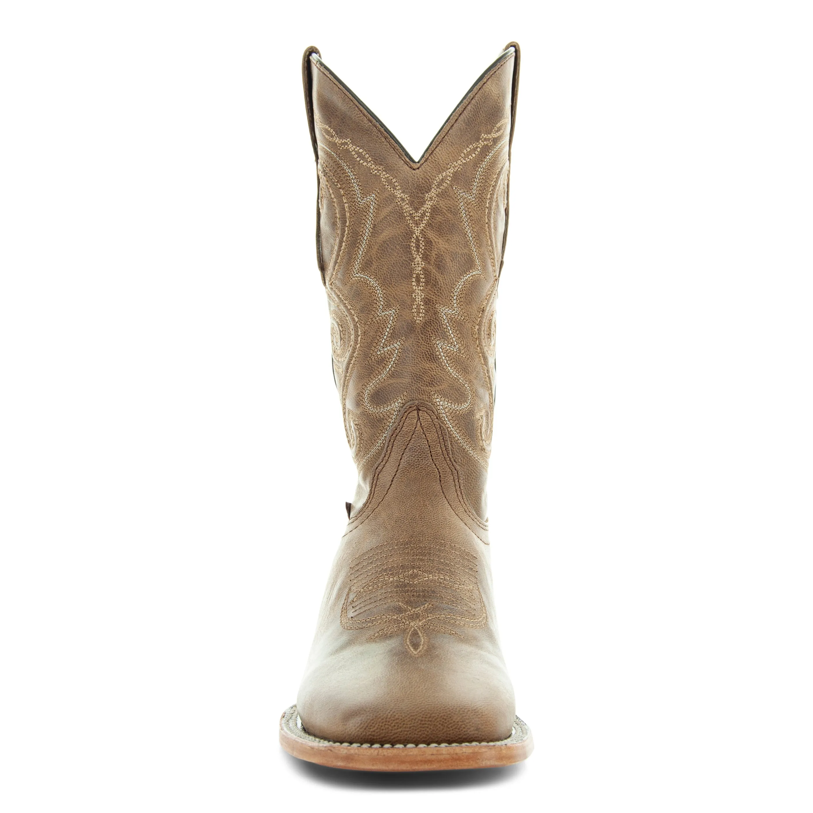 Soto Boots Mens Tan Broad Square Toe Cowboy Boot H50036