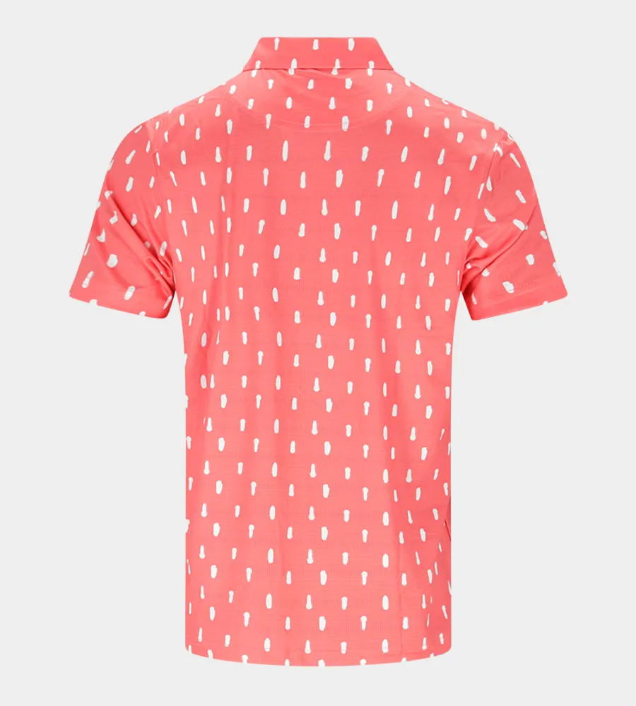 SPLATTER POLO - CORAL