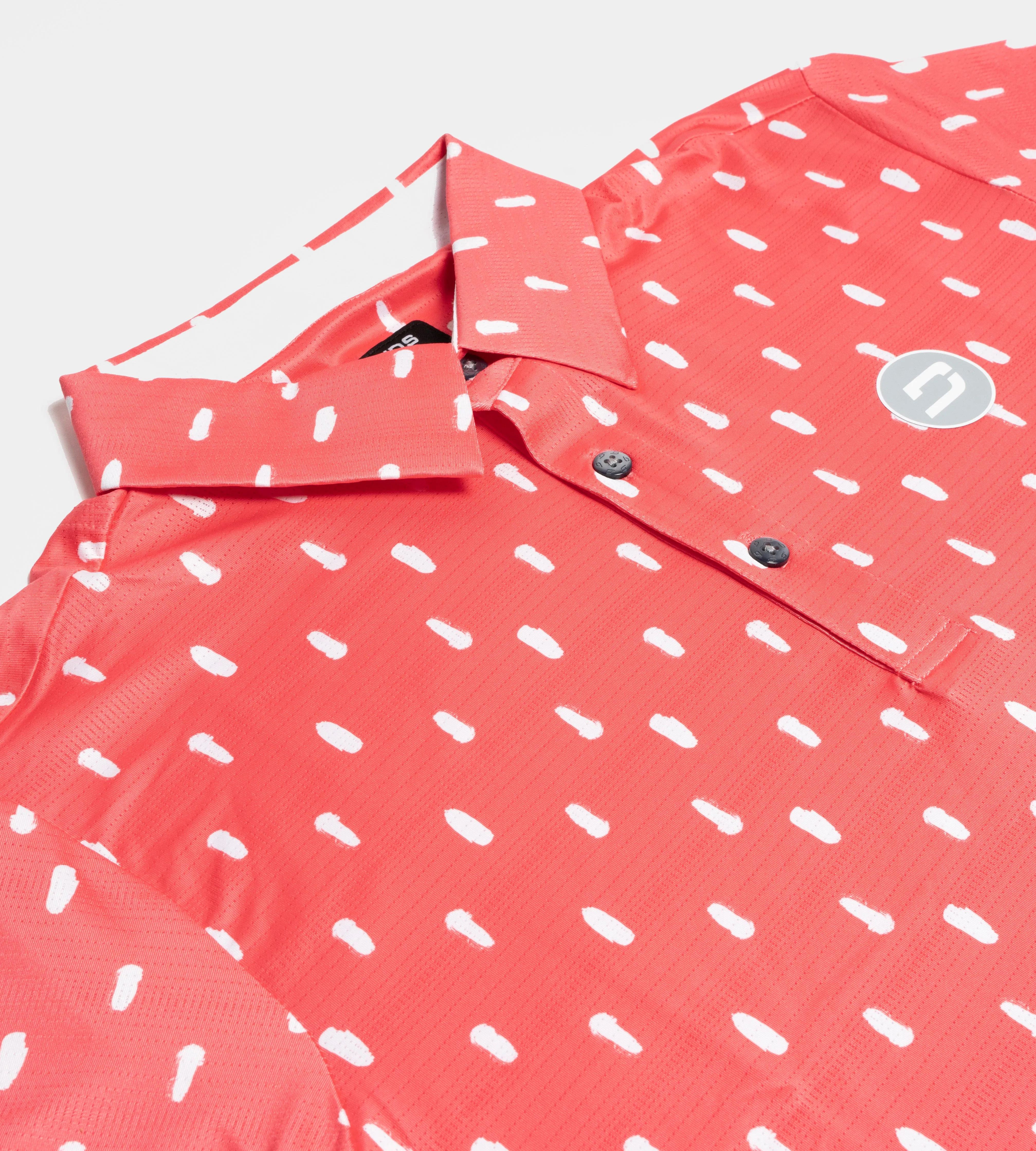 SPLATTER POLO - CORAL