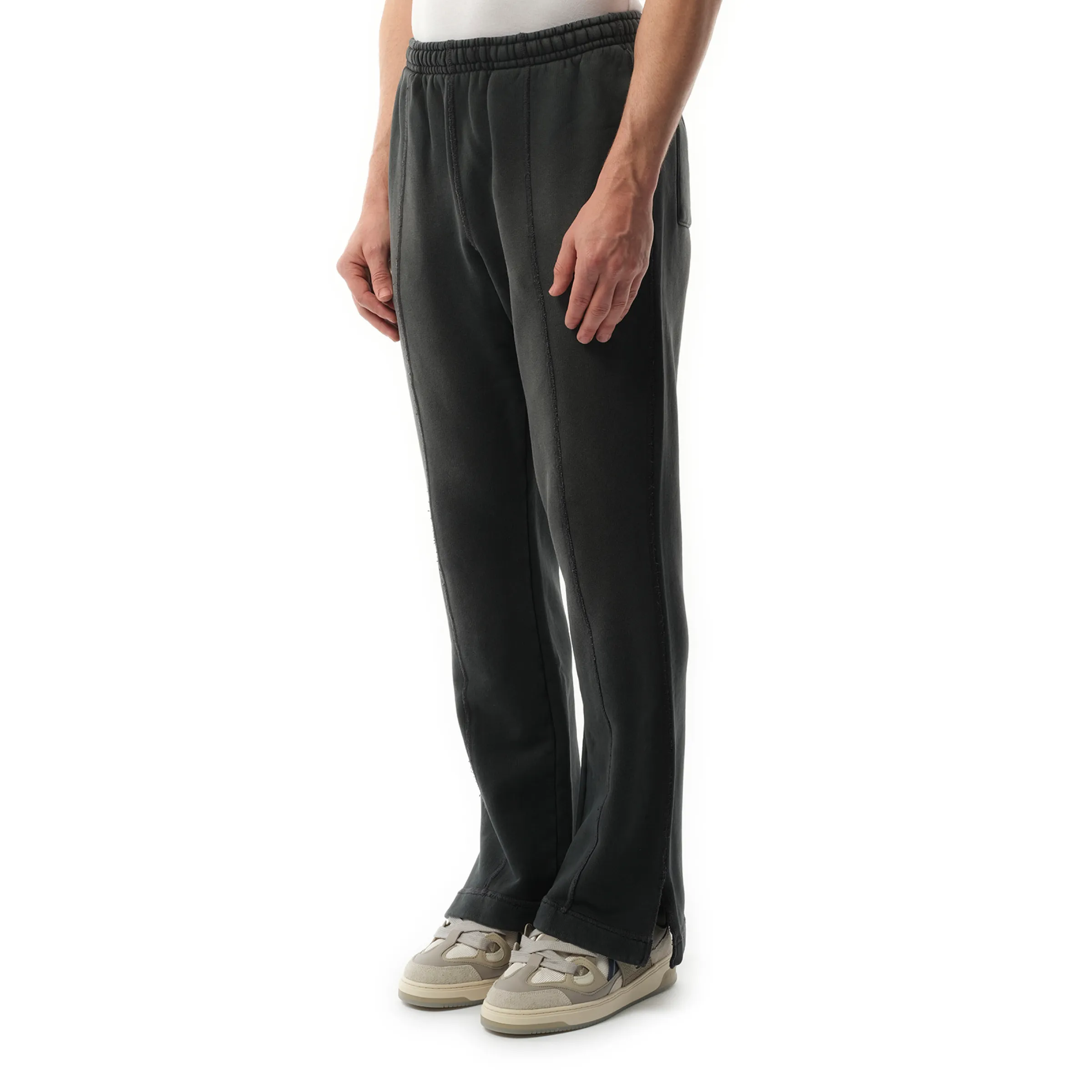 Step Hem Sweatpants in Stained Black