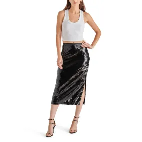 Steve Madden Dinah Piano Sequin High Rise Midi Pencil Skirt