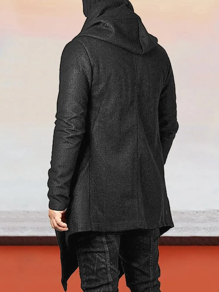 Stylish Shawl Collar Hooded Cardigan