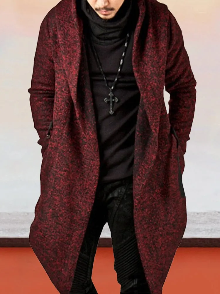 Stylish Shawl Collar Hooded Cardigan