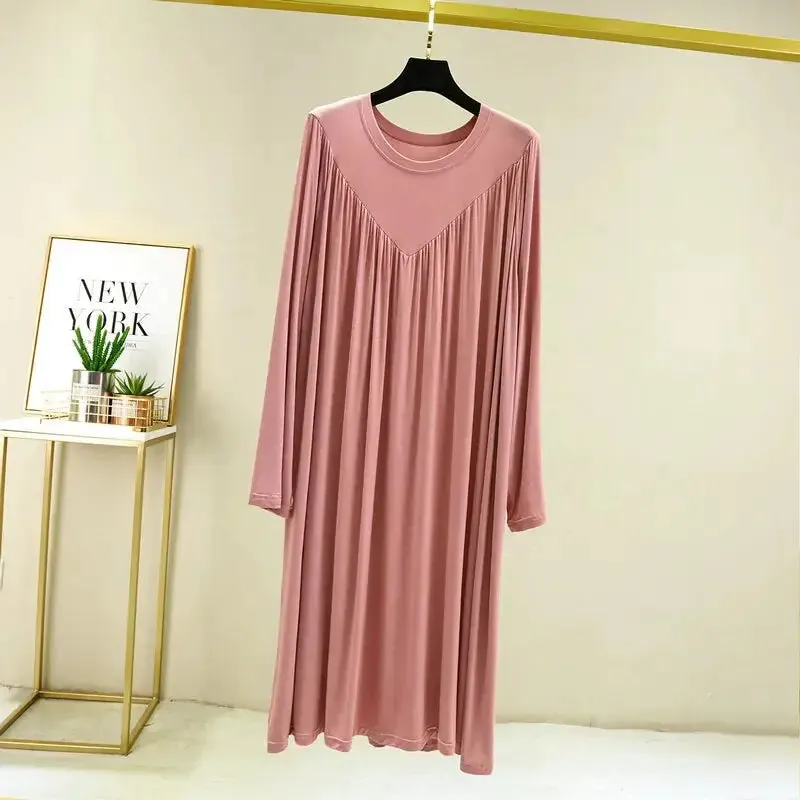 Summer Loose Long Home Wear Sleepwear Dresses