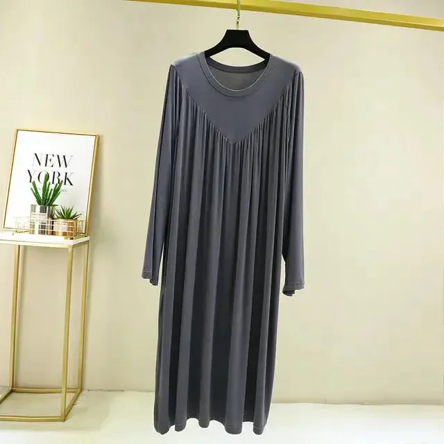 Summer Loose Long Home Wear Sleepwear Dresses