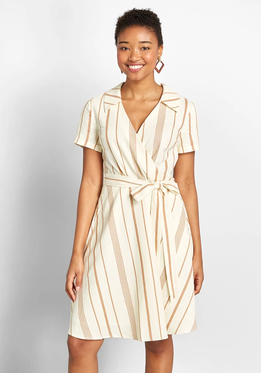 Sweet Surprise Faux-Wrap Dress