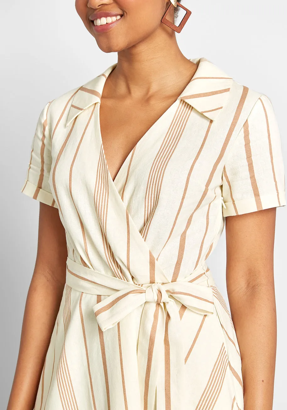 Sweet Surprise Faux-Wrap Dress