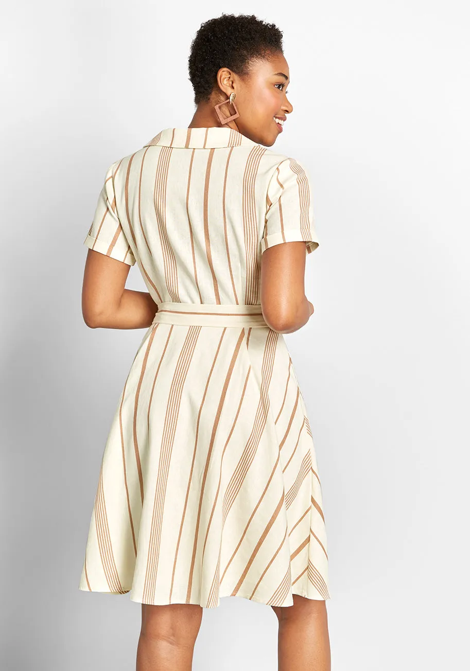 Sweet Surprise Faux-Wrap Dress