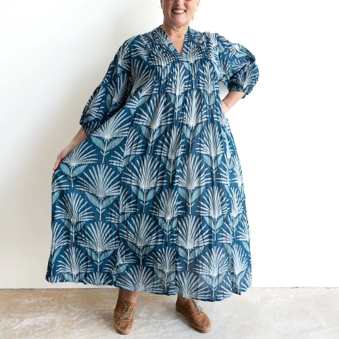 The Wanderer Tunic Dress - Indigo Echo