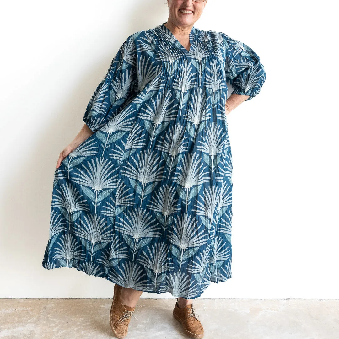 The Wanderer Tunic Dress - Indigo Echo