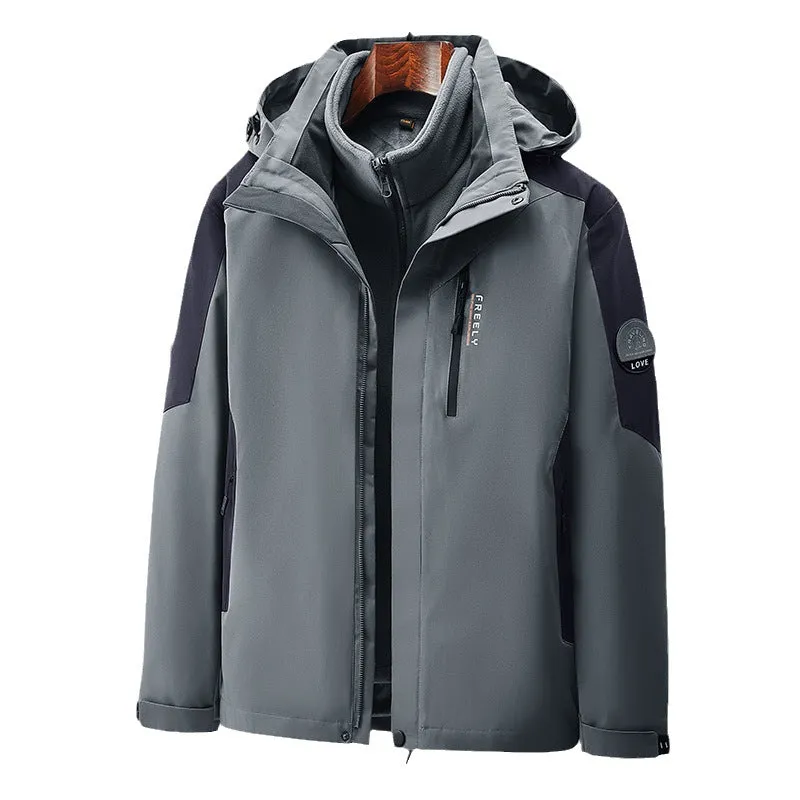 Three-in-one Removable Windproof Waterproof Jacket