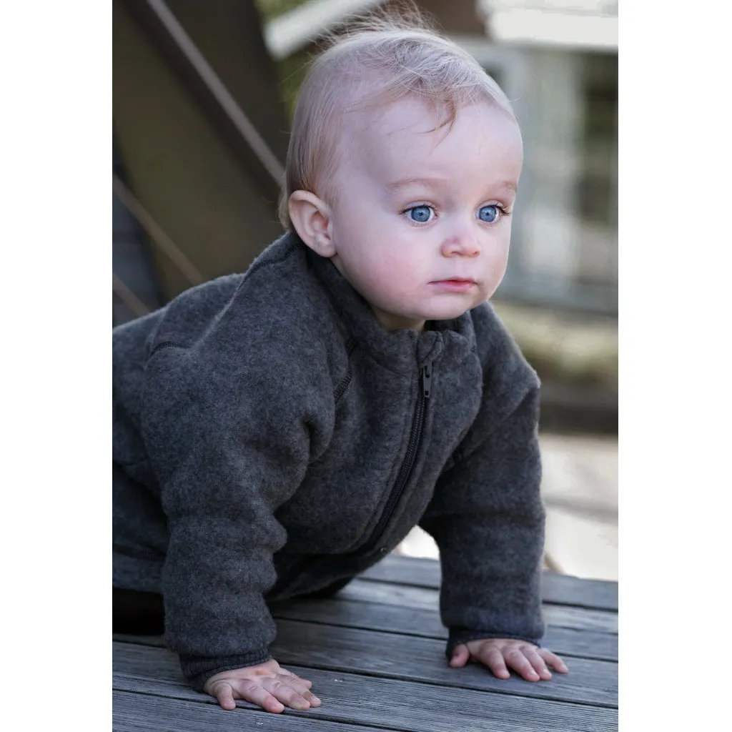 Toddler Wool Jacket - Anthracite Melange