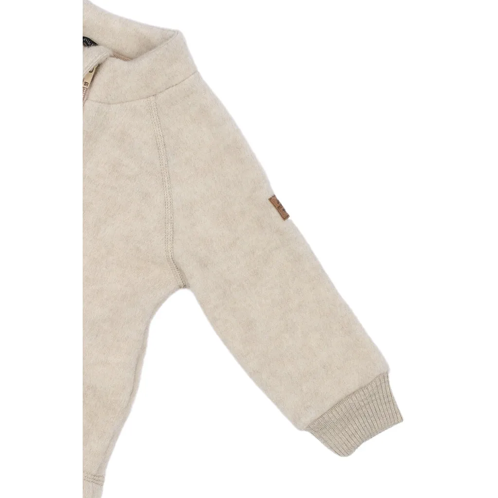 Toddler Wool Jacket - Melange Offwhite