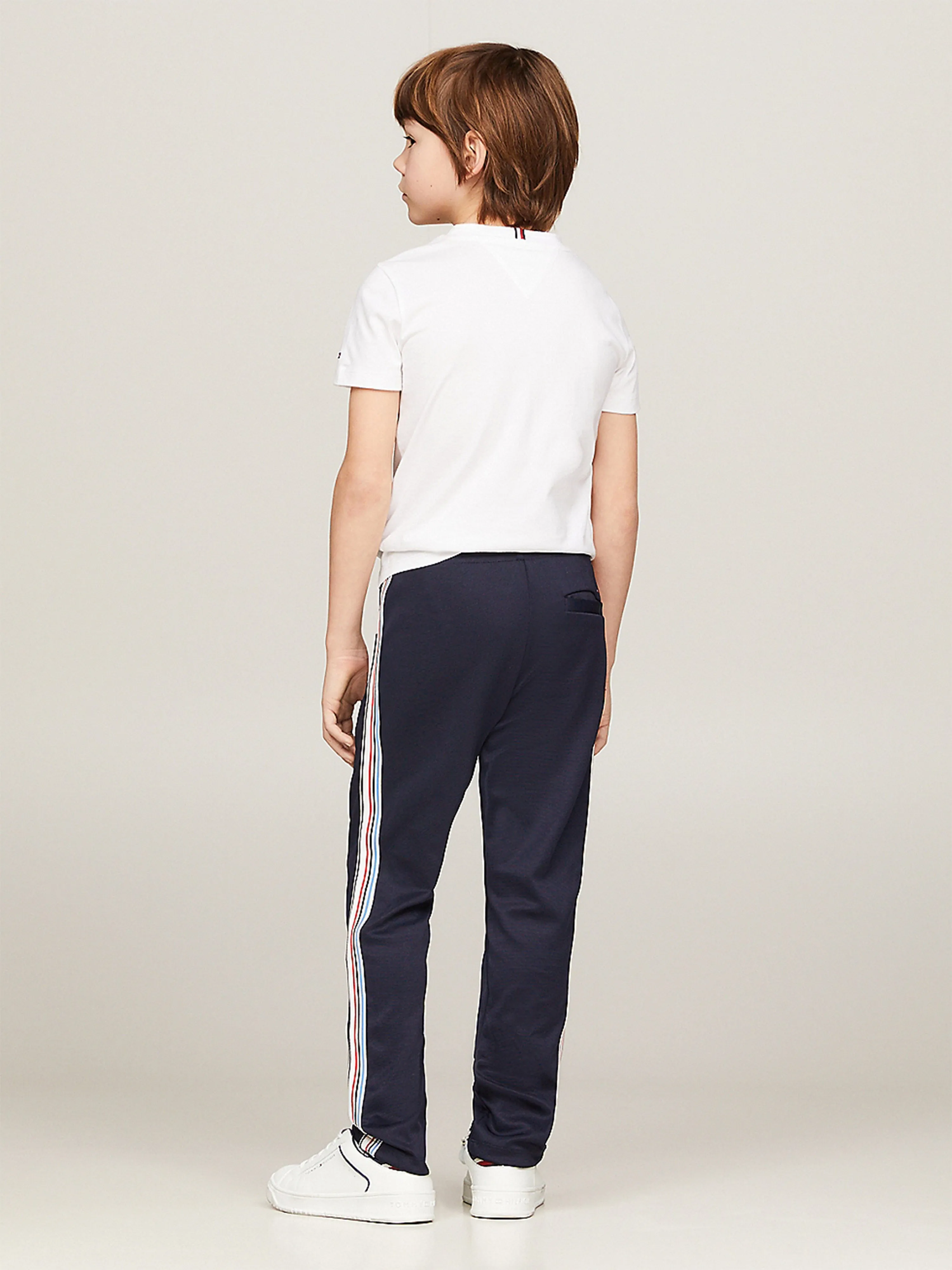 Tommy Hilfiger Kids Stripe Tape Track Sweatpants in Navy