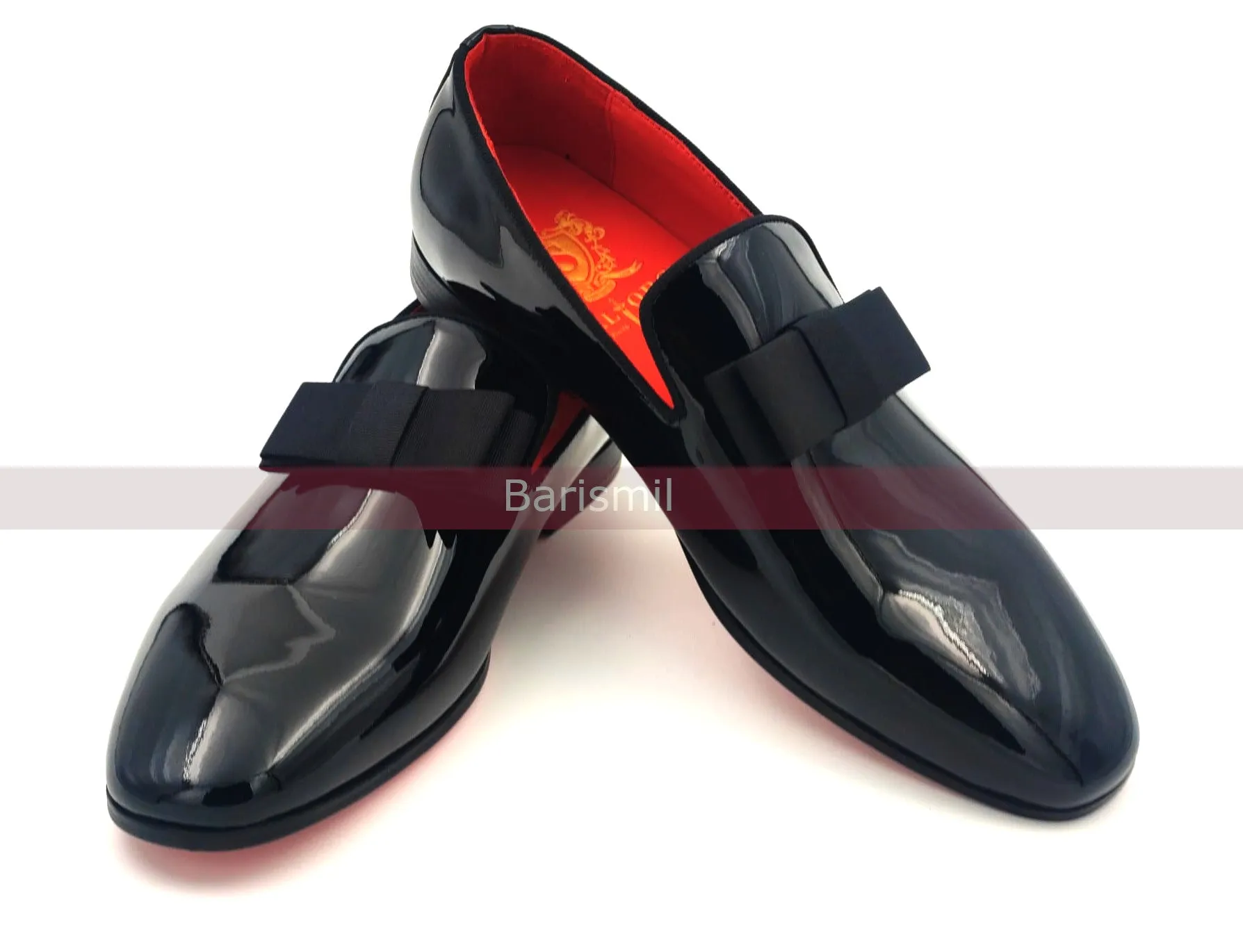 Trevor - Black Patent Opera Loafers