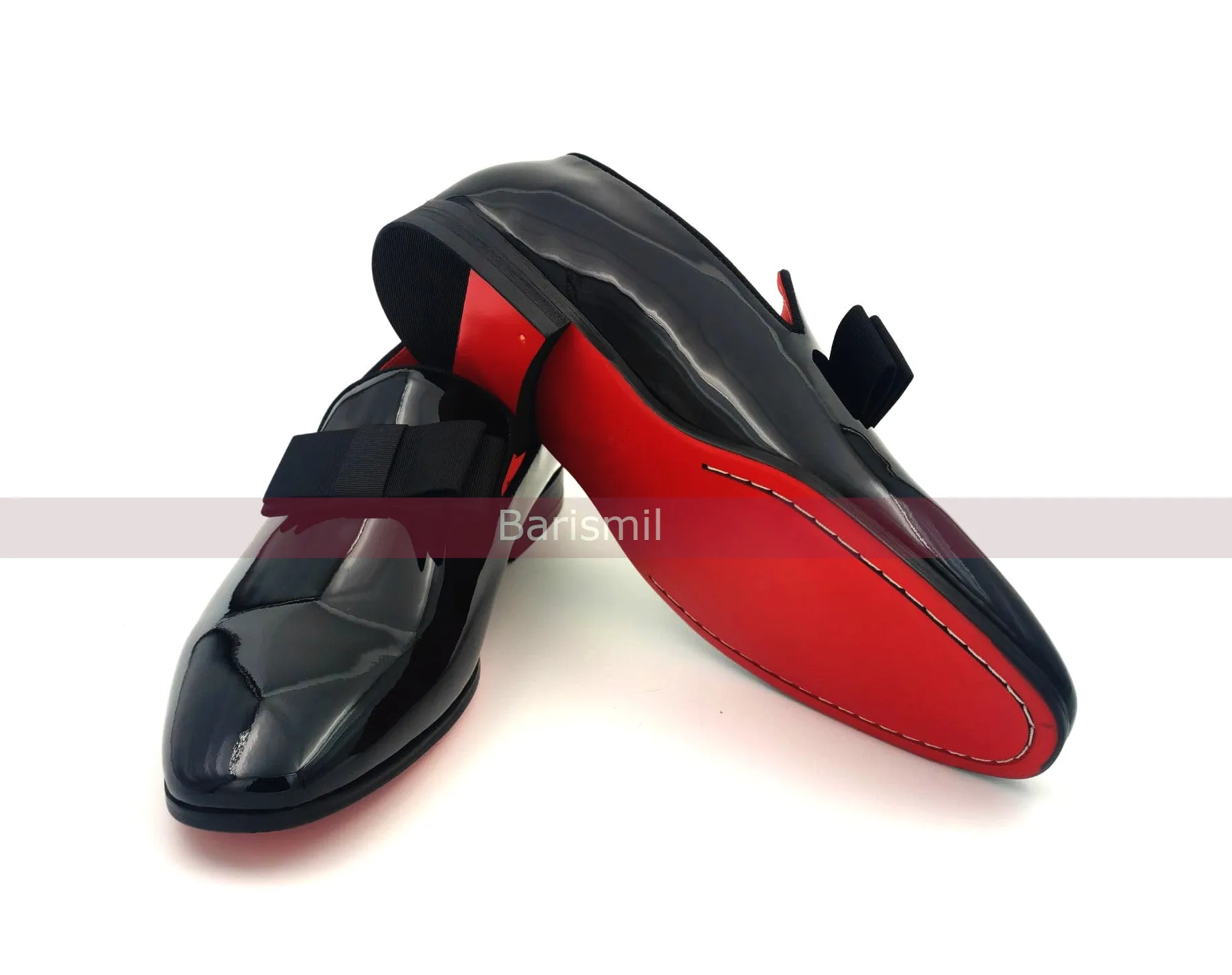 Trevor - Black Patent Opera Loafers