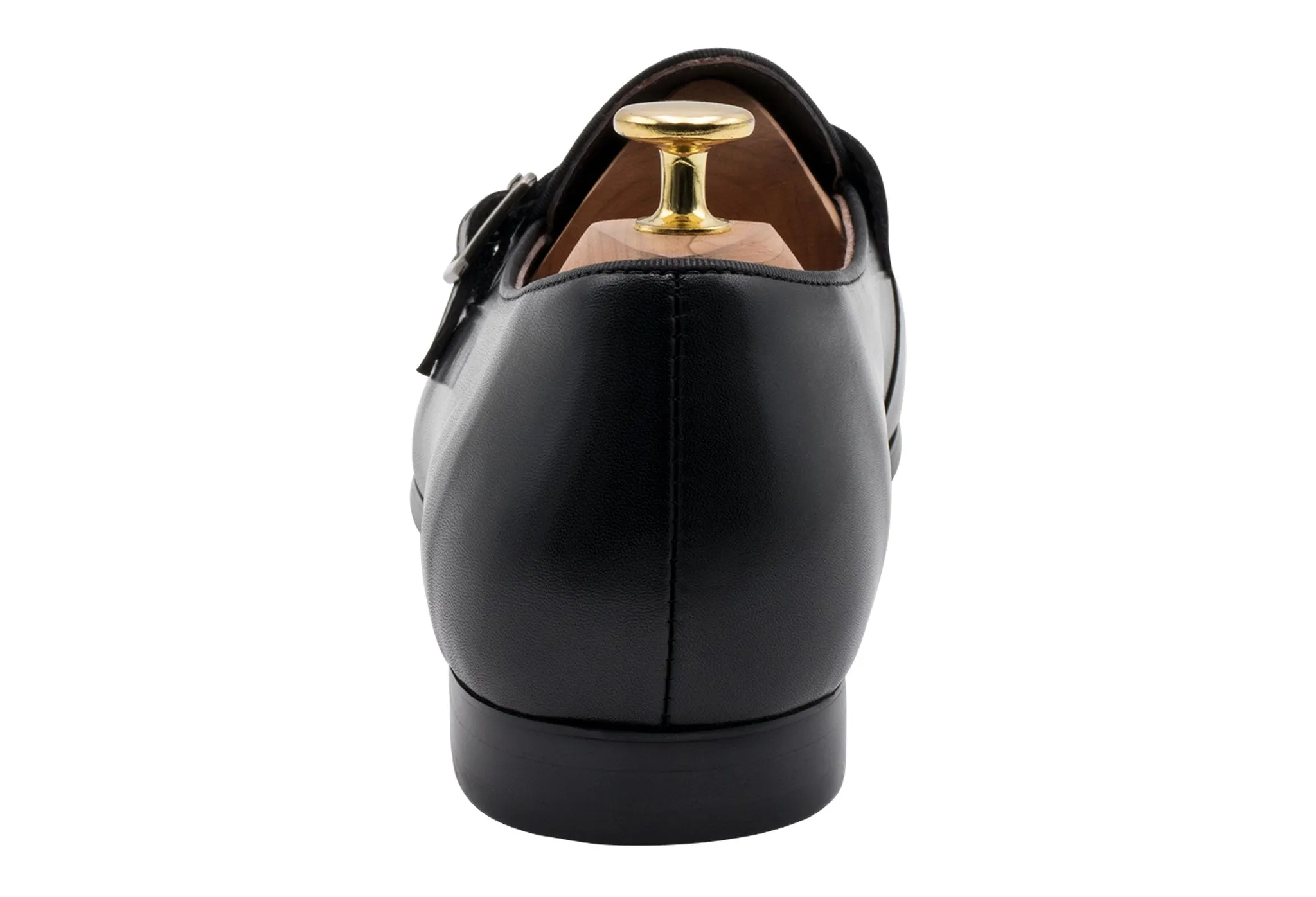 Tuerto Black Double Monk Loafer