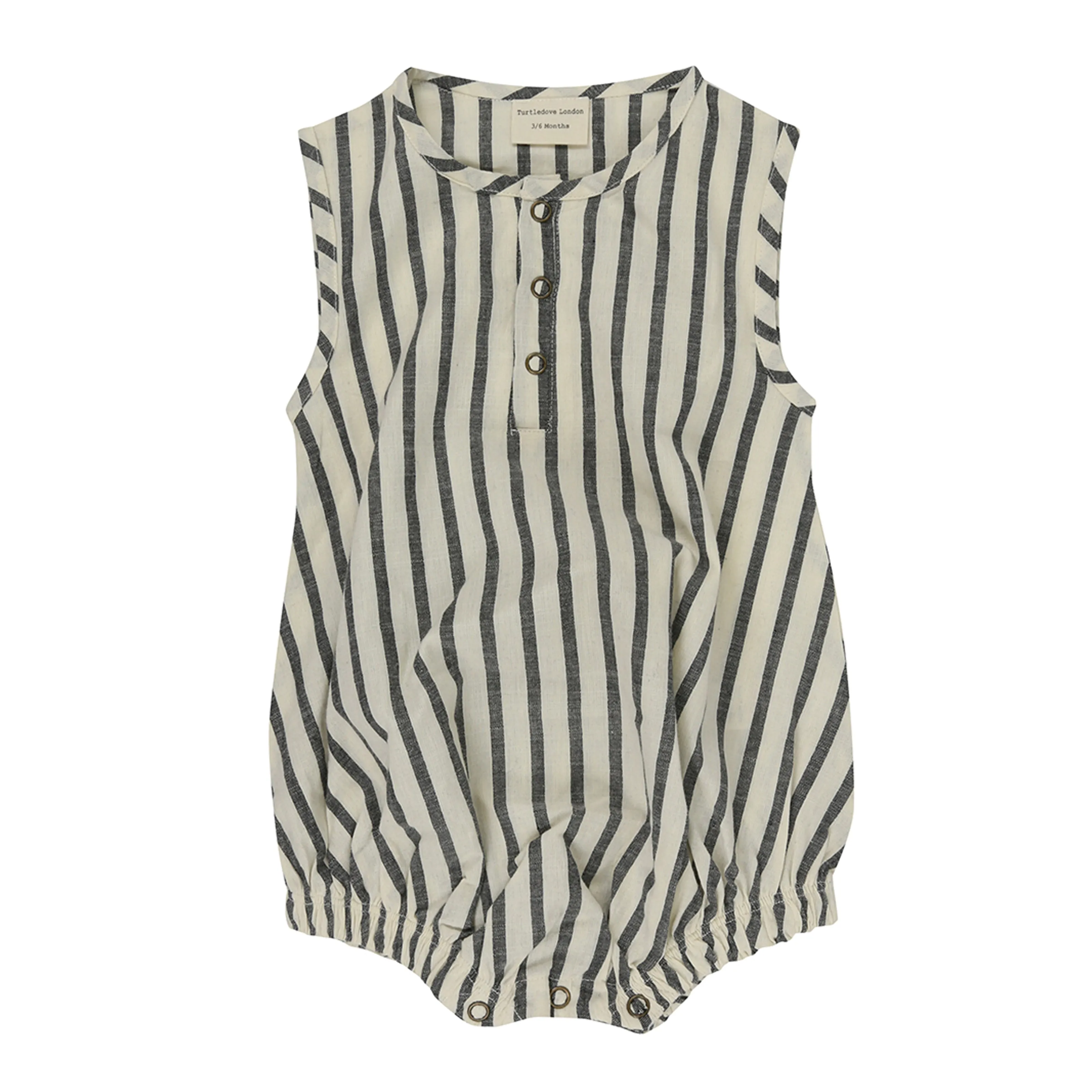 Turtledove London Stripe Woven Bubble Romper