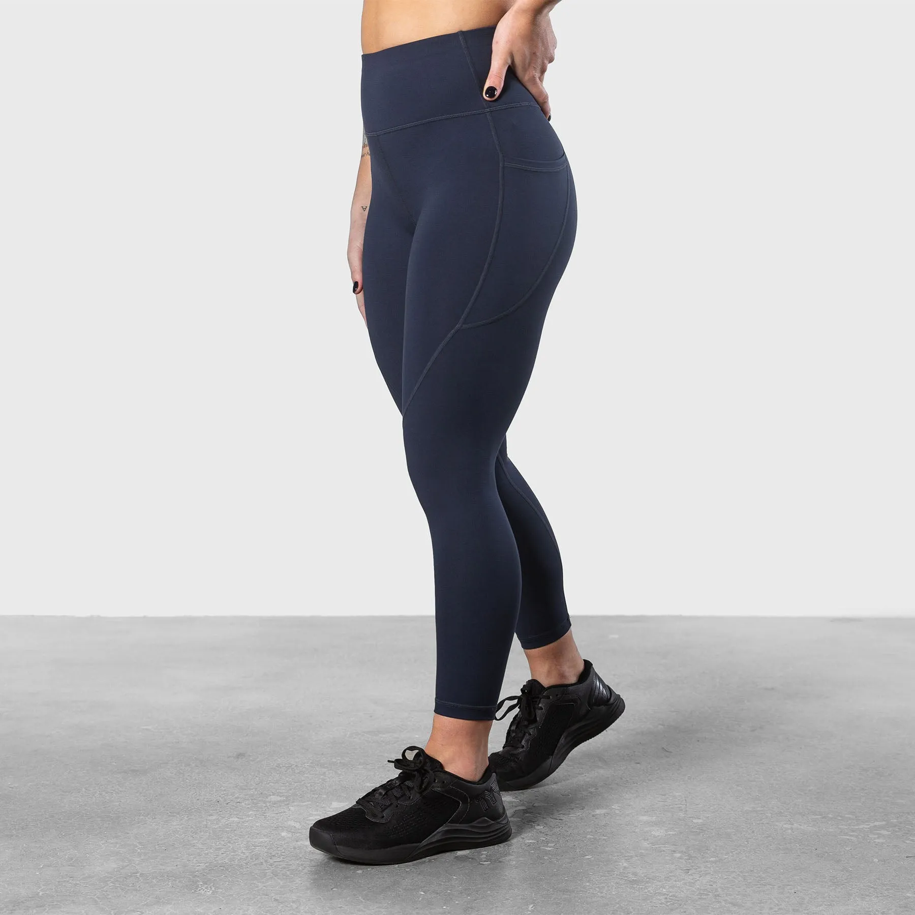 TWL - WOMEN'S ENERGY HIGH WAISTED 7/8TH TIGHTS - MIDNIGHT NAVY