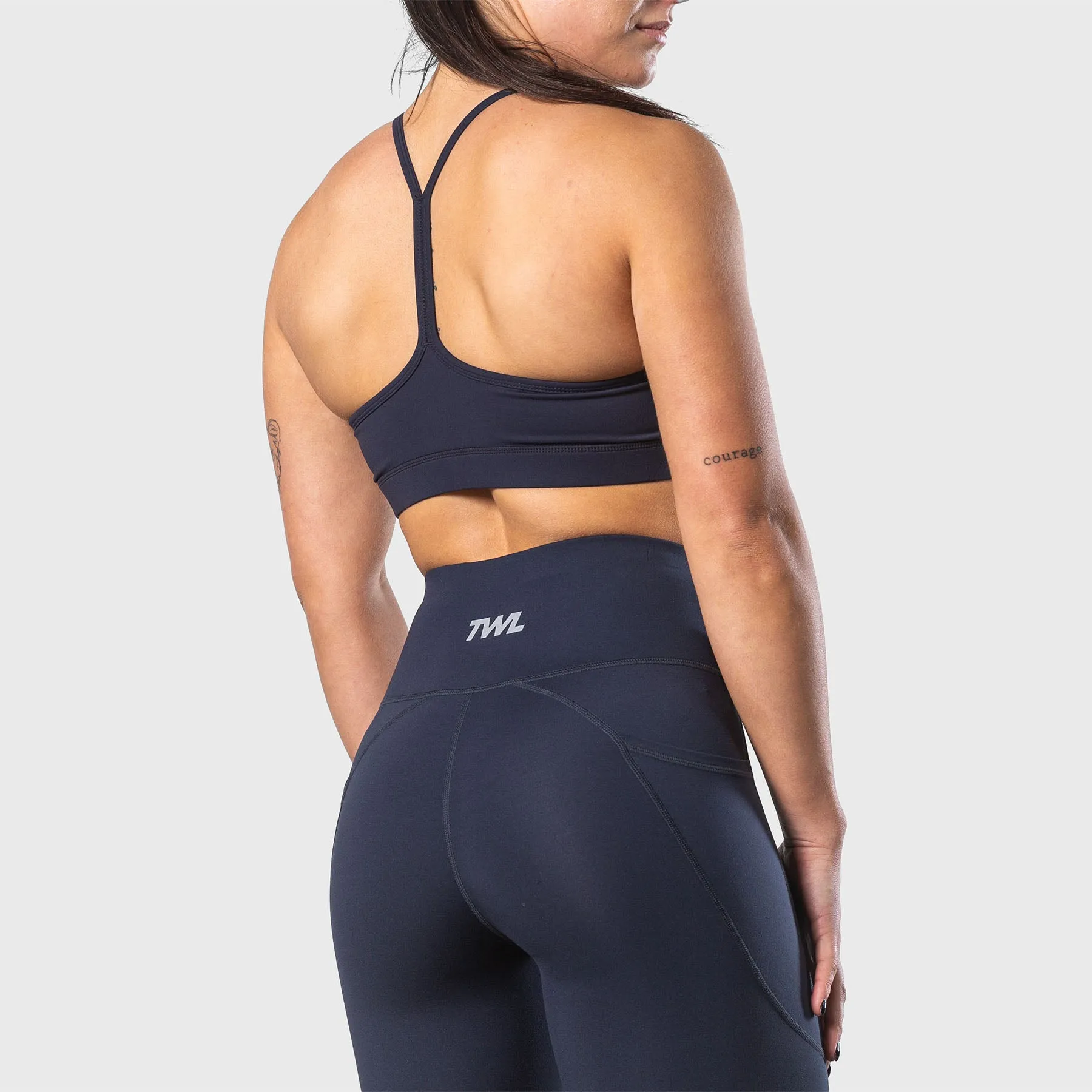 TWL - WOMEN'S ENERGY HIGH WAISTED 7/8TH TIGHTS - MIDNIGHT NAVY