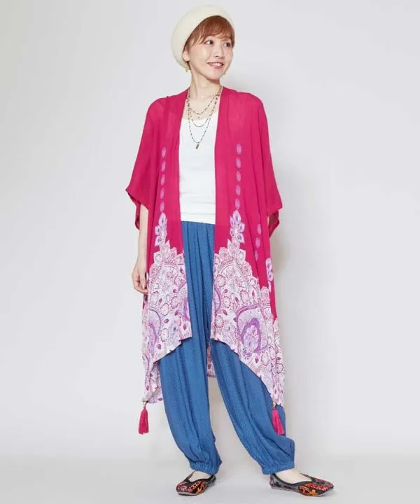 UV Protection Bohemian Kimono