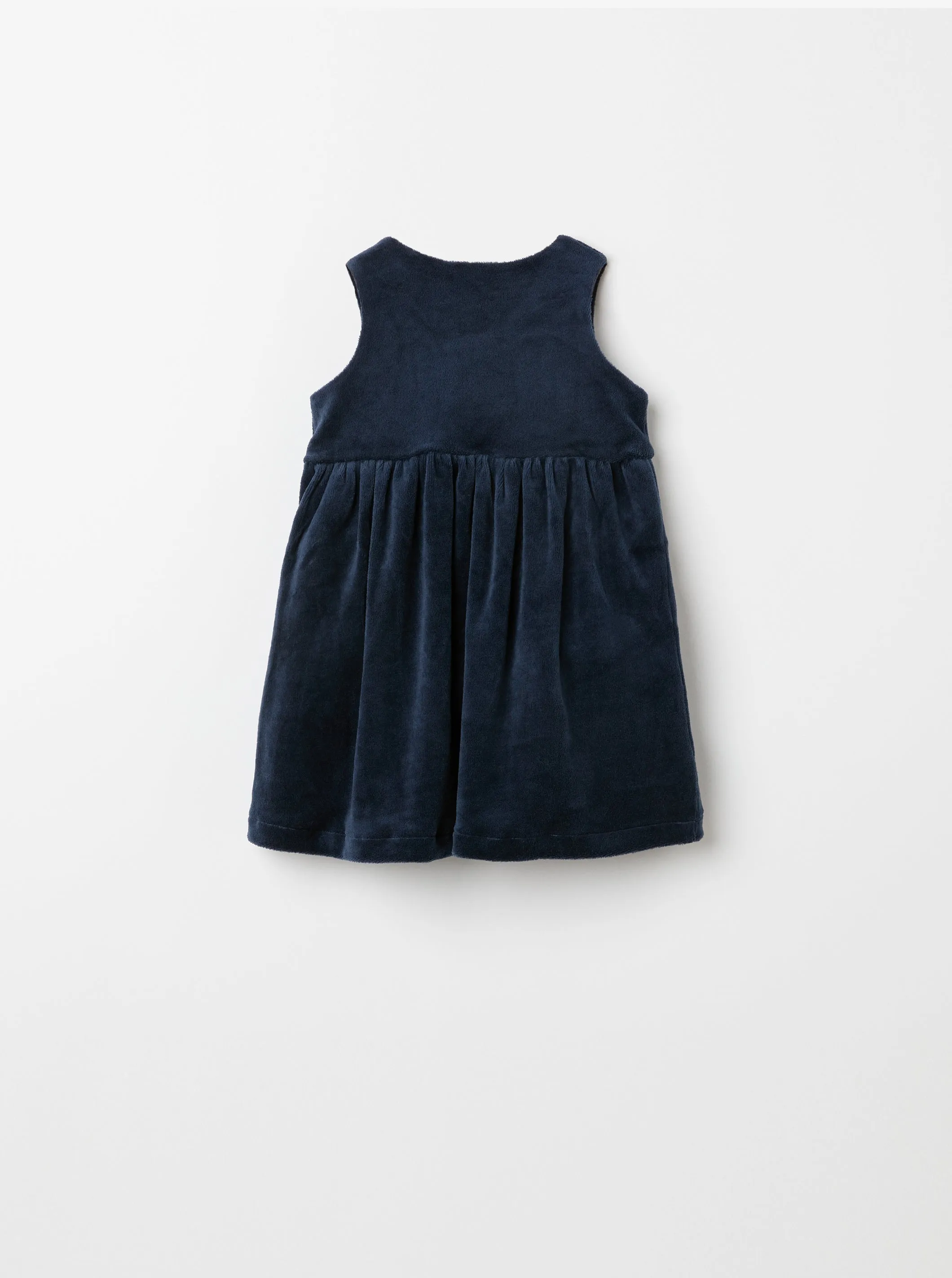 Velour Baby Pinafore Dress