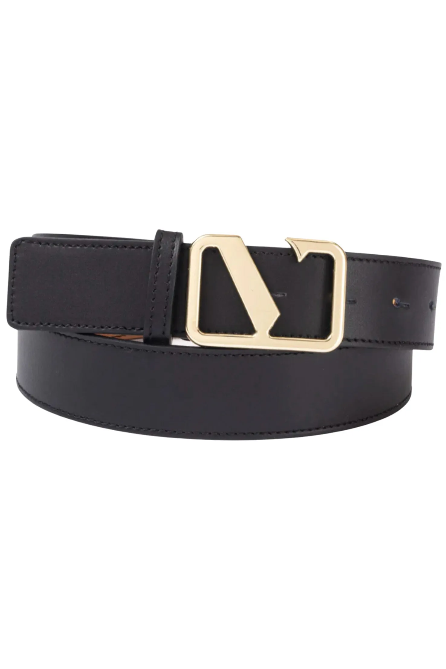 Victoria Smooth Leather Belt | Black