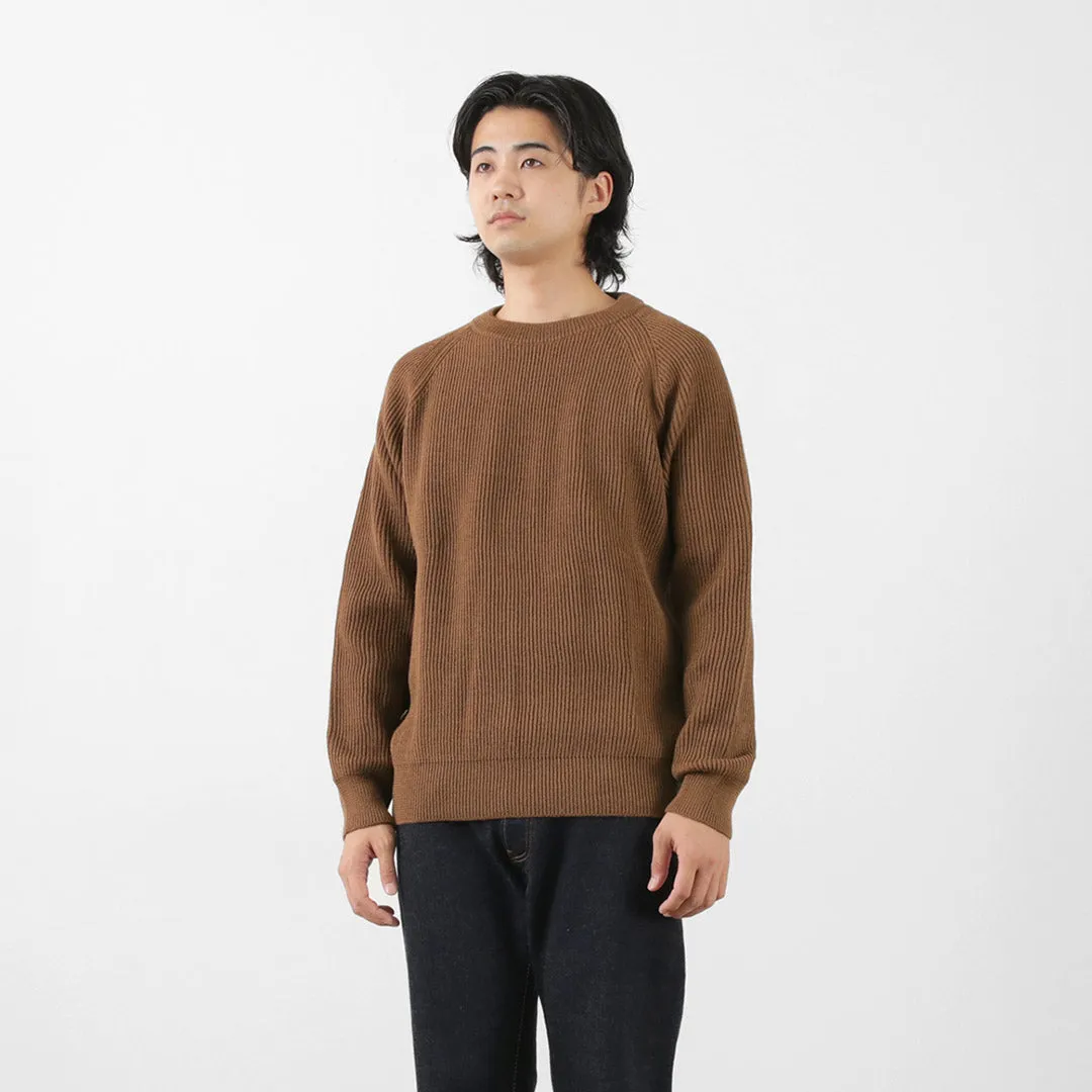 VINCENT ET MIREILLE / 8 gauge ribbed Crewneck Sweater