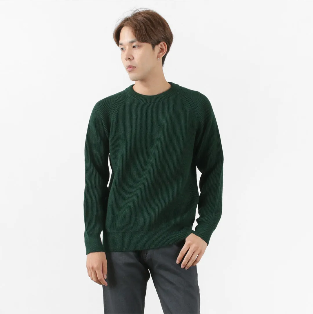 VINCENT ET MIREILLE / 8 gauge ribbed Crewneck Sweater