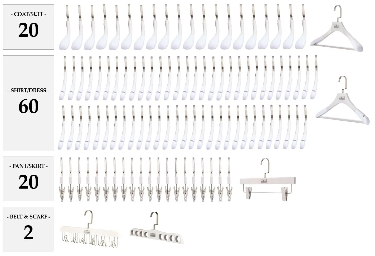 WASHED WHITE HANGER PACKAGES: POPULAR SELECTIONS