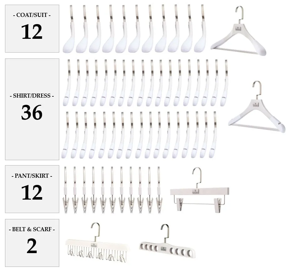 WASHED WHITE HANGER PACKAGES: POPULAR SELECTIONS