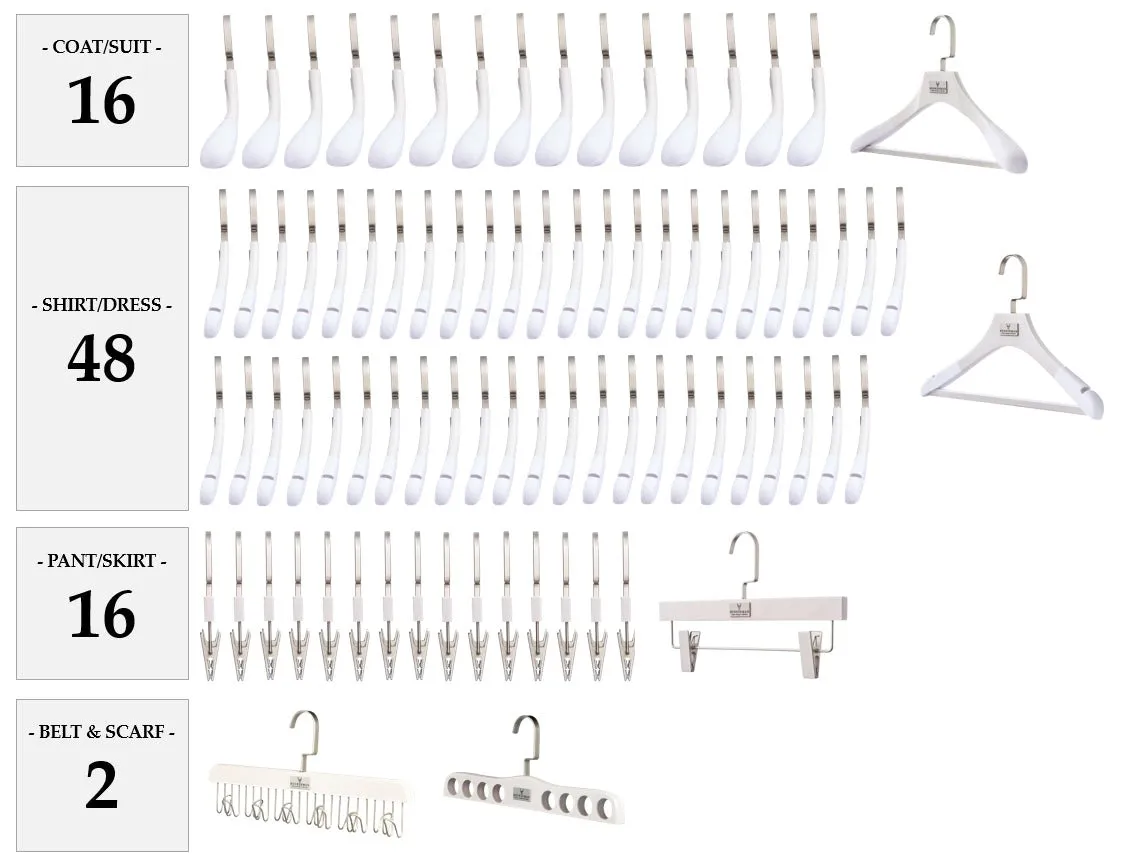 WASHED WHITE HANGER PACKAGES: POPULAR SELECTIONS