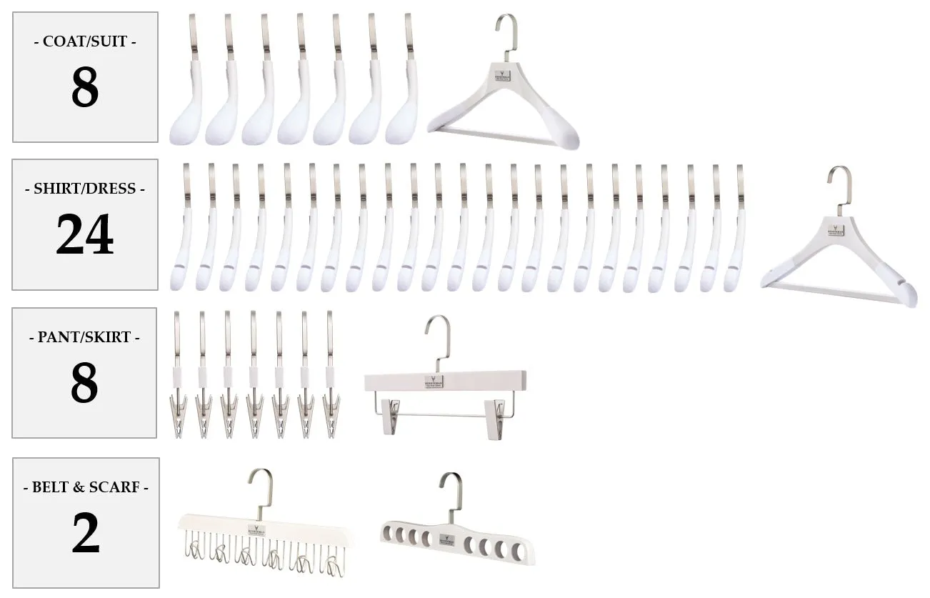 WASHED WHITE HANGER PACKAGES: POPULAR SELECTIONS