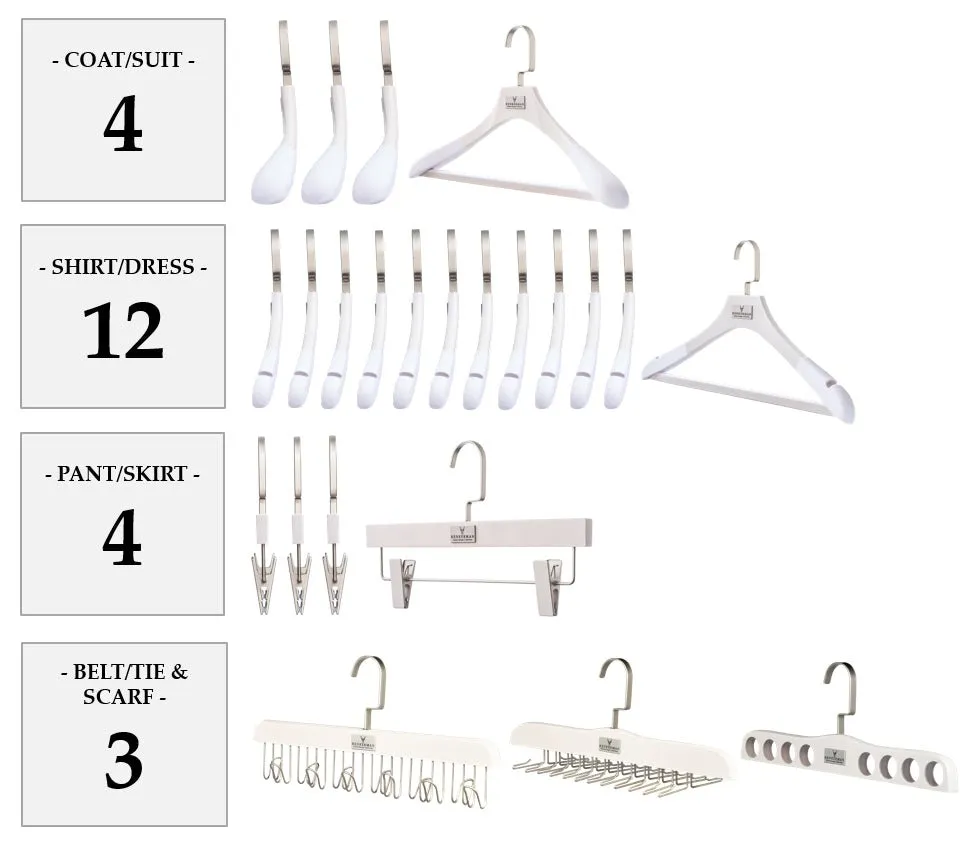 WASHED WHITE HANGER PACKAGES: POPULAR SELECTIONS