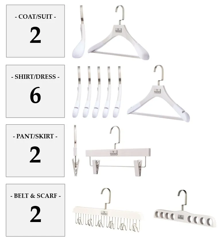 WASHED WHITE HANGER PACKAGES: POPULAR SELECTIONS