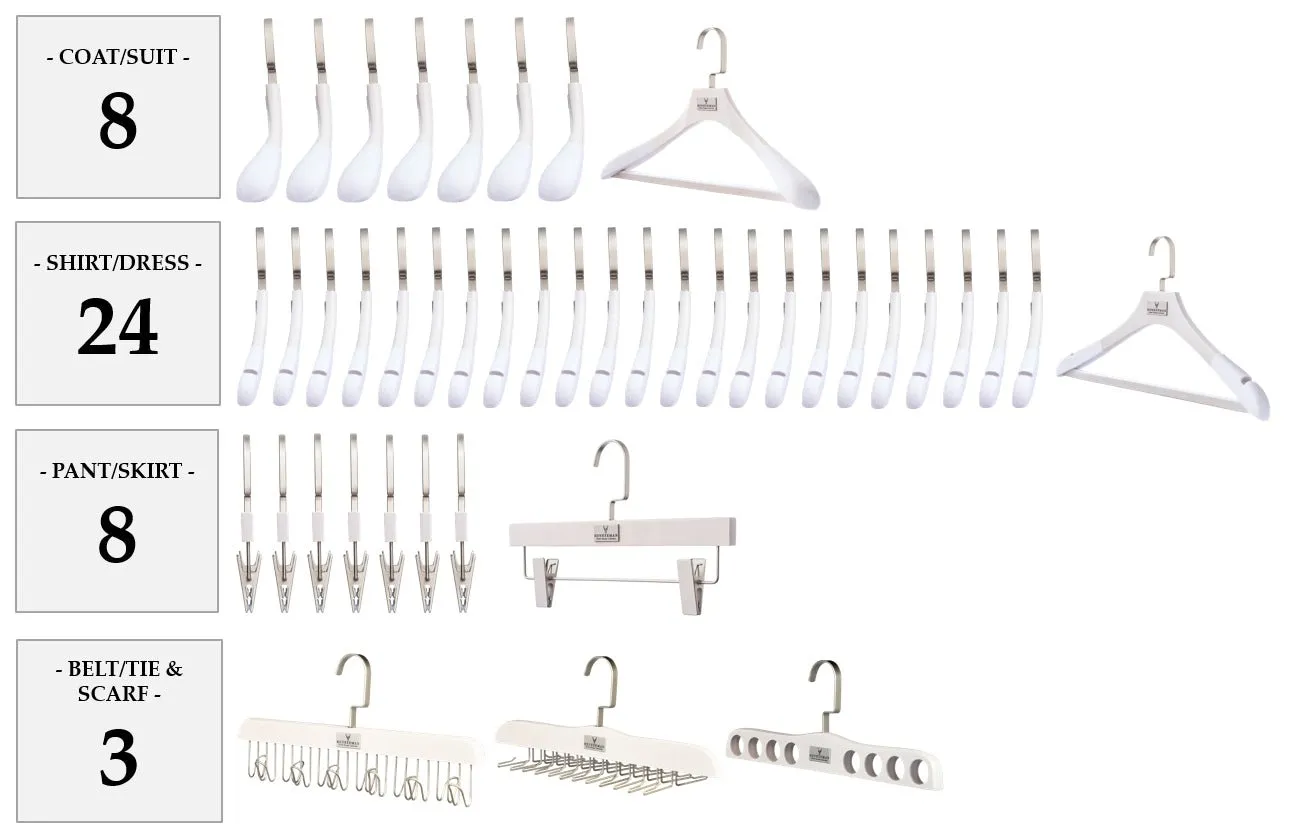 WASHED WHITE HANGER PACKAGES: POPULAR SELECTIONS