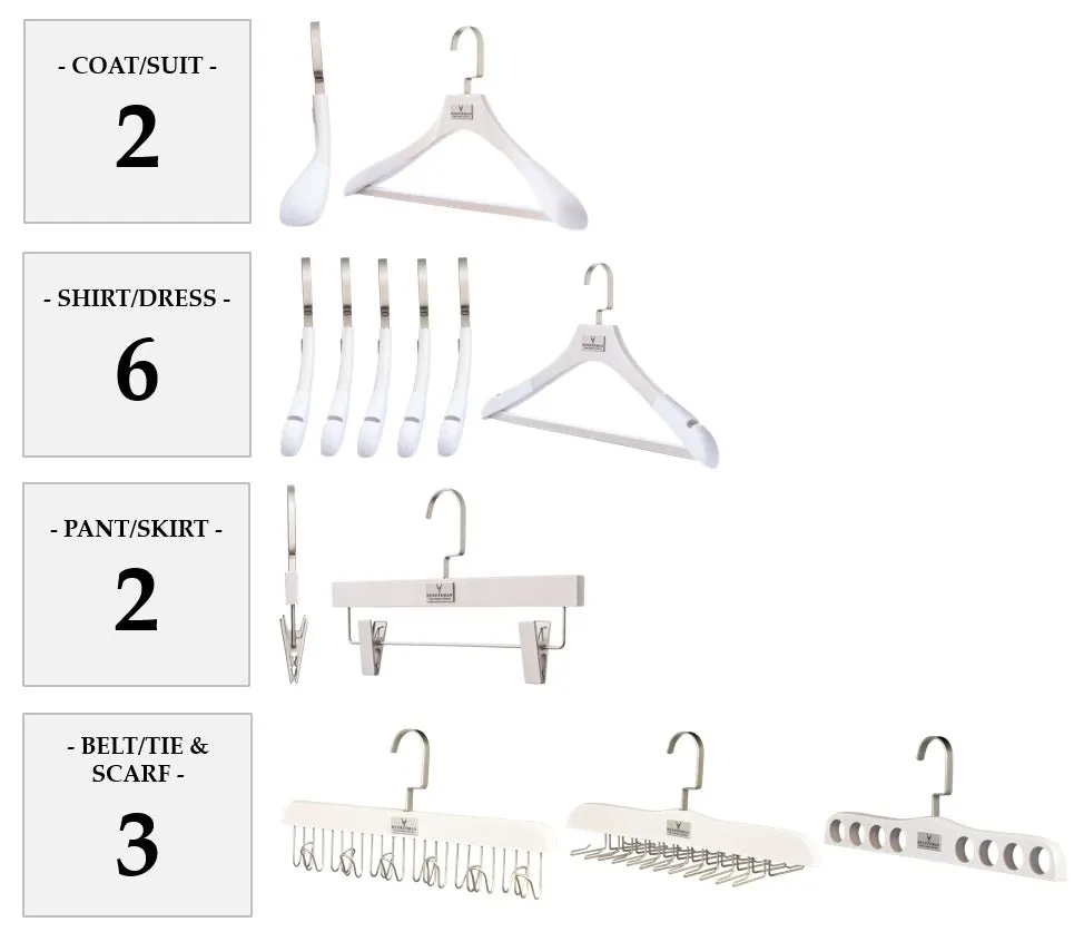 WASHED WHITE HANGER PACKAGES: POPULAR SELECTIONS