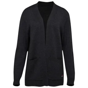 Womens Merino Open Cardigan (Black)