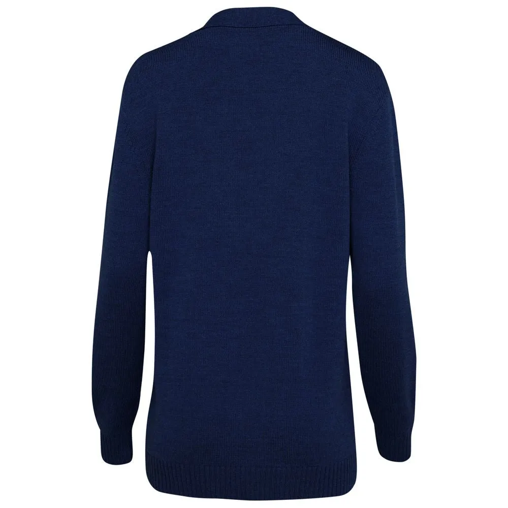 Womens Merino Open Cardigan (Navy)