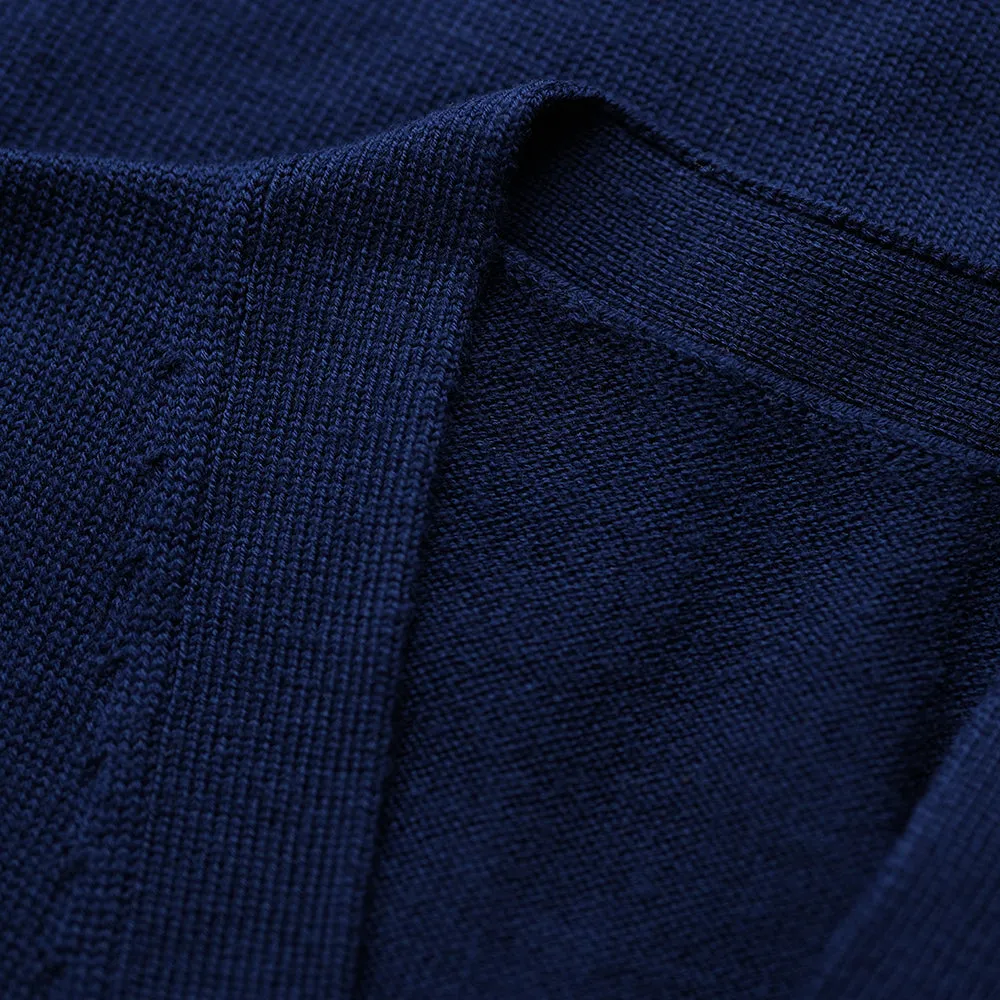 Womens Merino Open Cardigan (Navy)